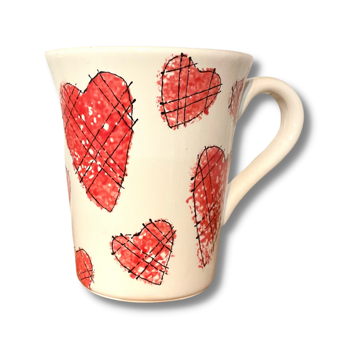 Hand Painted Tall BELLA Cone Mug GFT