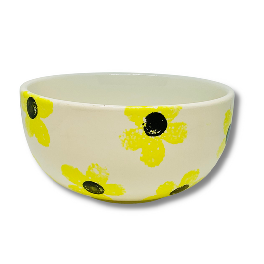 Hand Painted Large DAISY Cereal Bowl GFT
